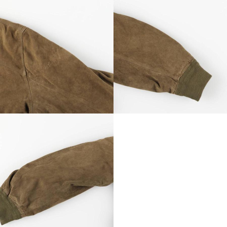 古着 バルスタージャケット スエードレザーブルゾン イタリア製 メンズ