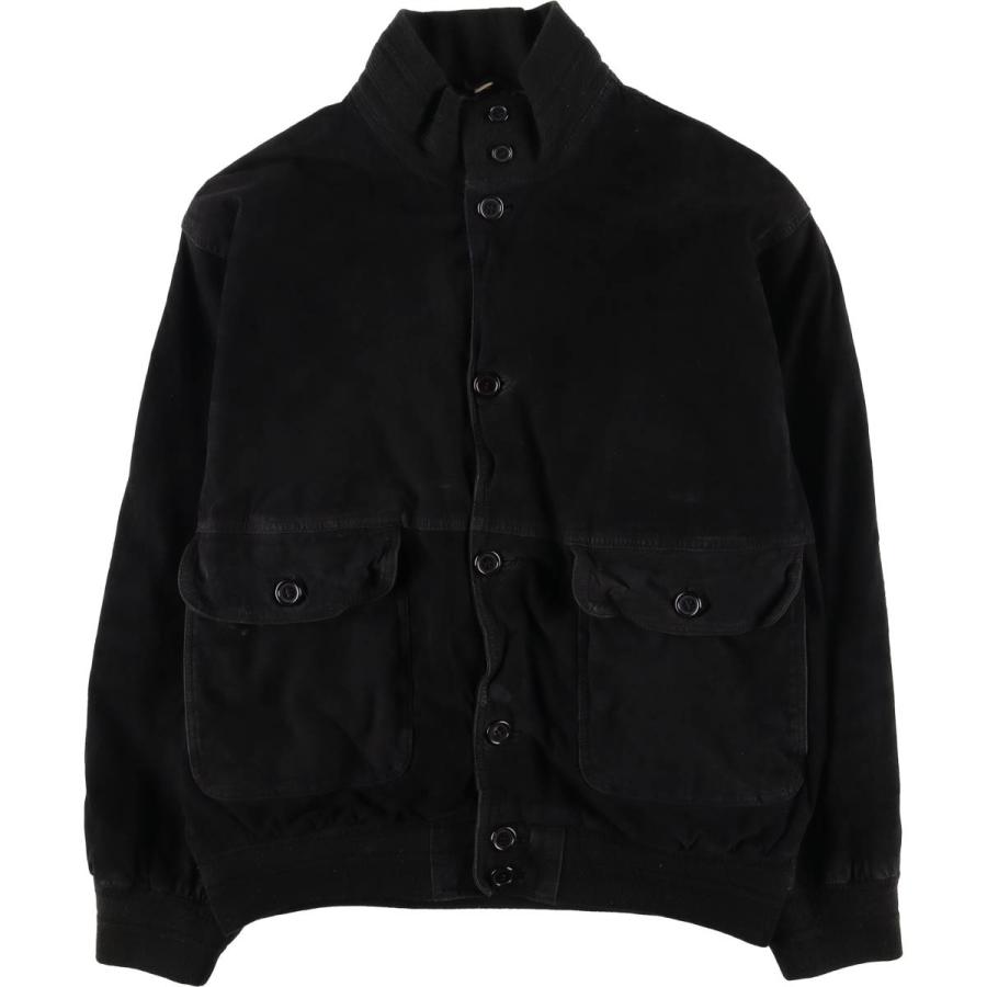 古着 バルスタージャケット スエードレザーブルゾン メンズL相当