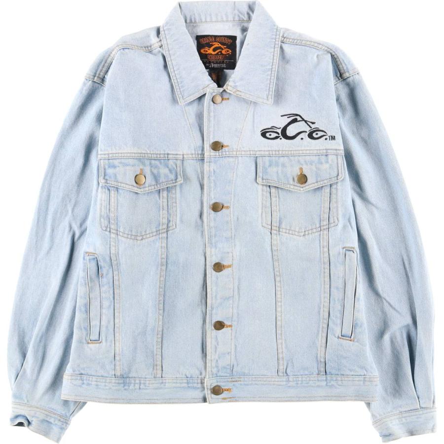 古着 ~00年代 ORANGE COUNTY CHOPPERS デニムジャケット Gジャン メンズL相当/eaa605387 古着 ~00年代 ORANGE COUNTY CHOPPERS デニムジャケット Gジャン
