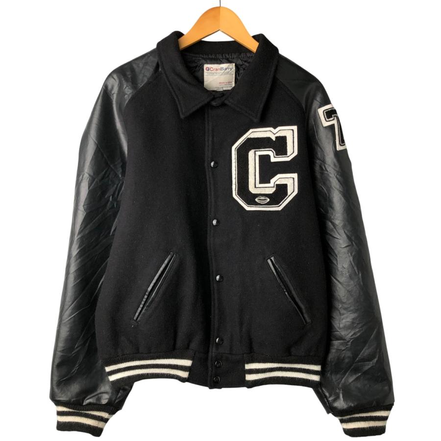 古着 Cran Barry ウールスタジャン アワードジャケット バーシティ