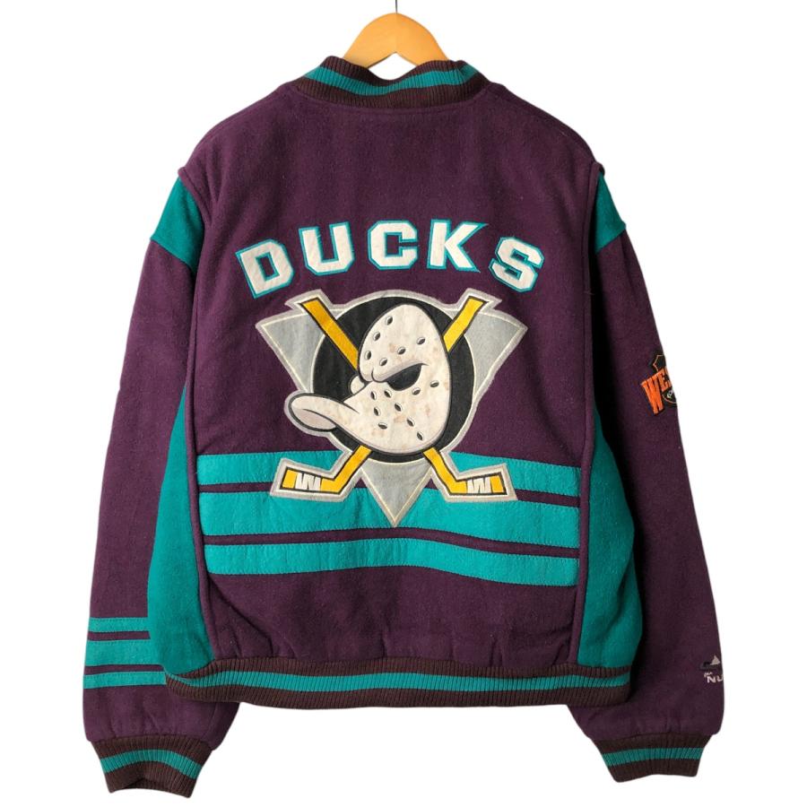 古着 90年代 CAMPRI NUTMEG NHL アナハイムマイティ ダックス 中綿入り