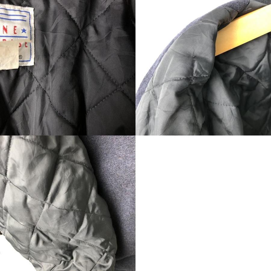 古着 90年代 MIRAGE MLB ニューヨークヤンキース 中綿入り 袖革ウール