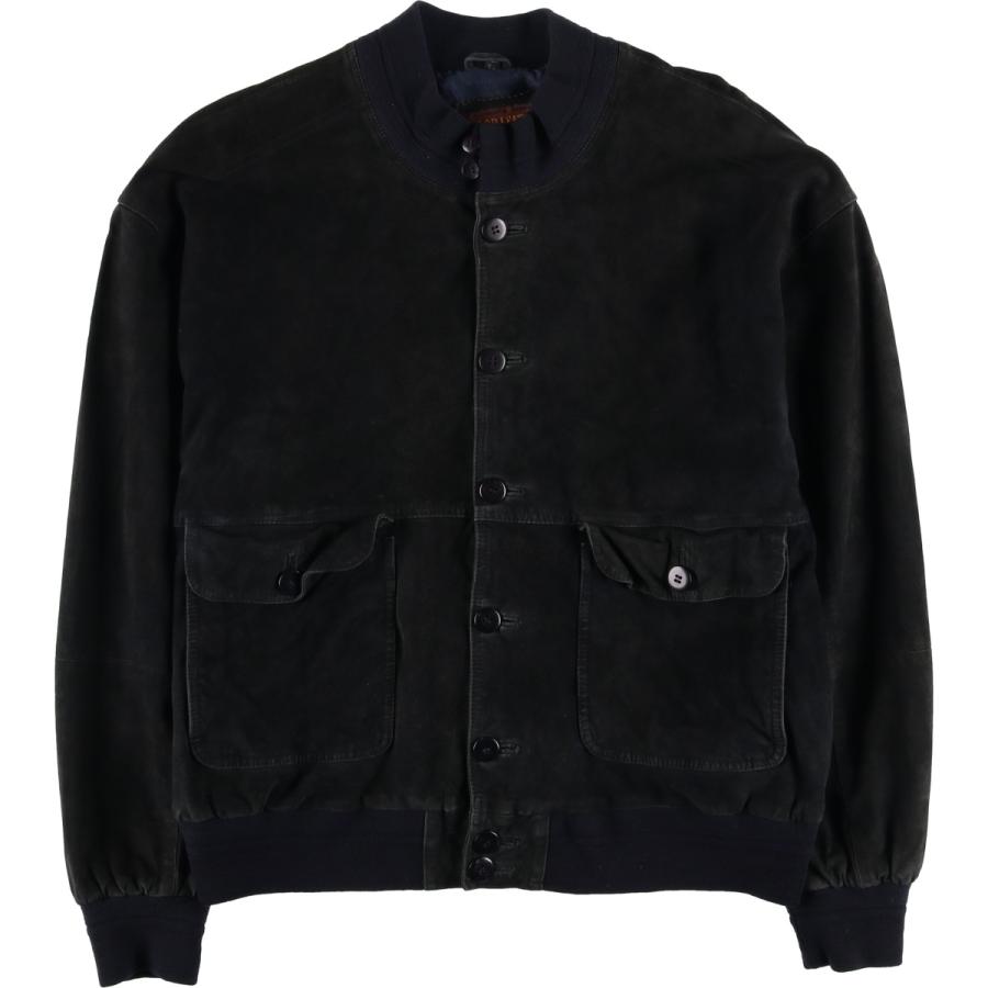 ユーロヴィンテージ スエードレザーブルゾン ジャケット バルスター 古着 古着 JAMES DILLON バルスタージャケット スエードレザーブルゾン