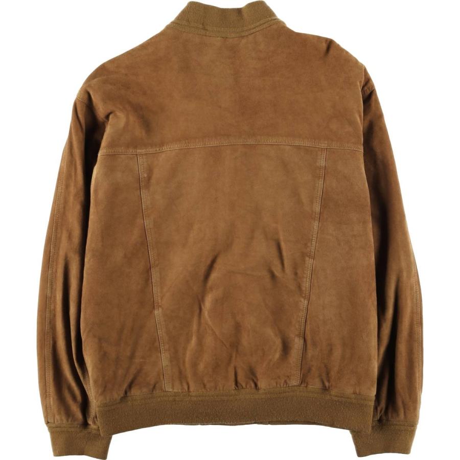 古着 バルスタージャケット スエードレザーブルゾン メンズXL相当