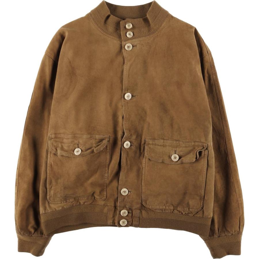 古着 GALLOTTI UNICUIR スエードレザーブルゾン バルスタージャケット