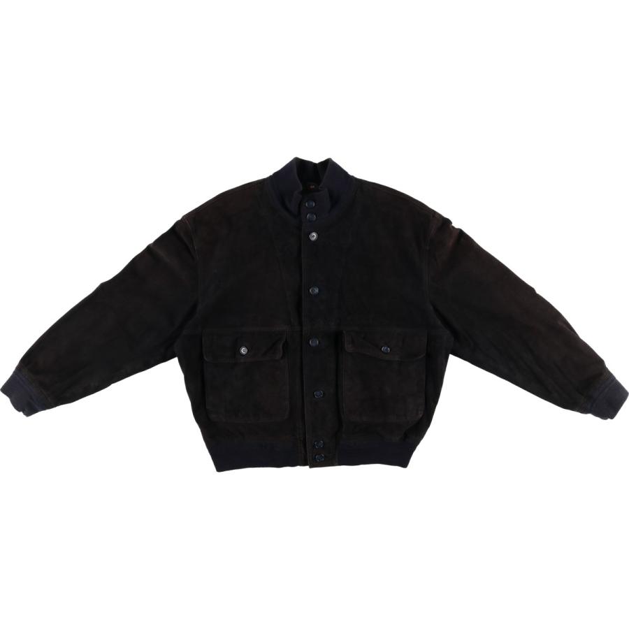 J*e様 ユーロ　スエード　バルスタージャケット　レザージャケット　古着　ブラッ 6a7deb76fb46c49e0df33c749675e3