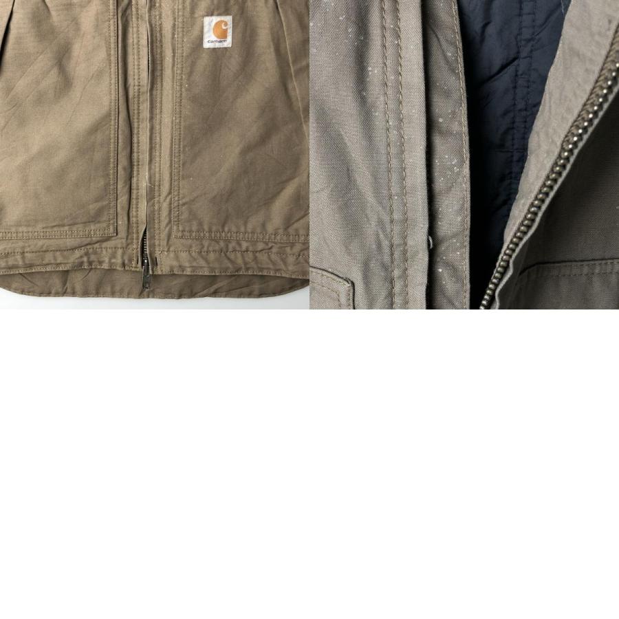 古着　Carhartt カーハート ダックベスト 中綿入り Carhartt（カーハート） 古着 フード付き ダックベスト メンズXL
