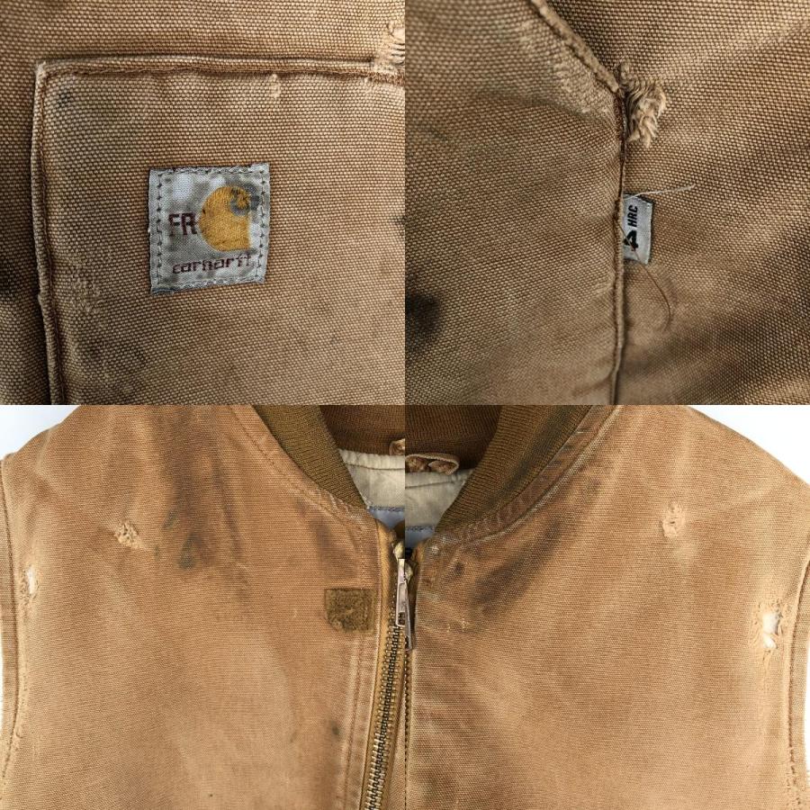 古着 カーハート Carhartt FRシリーズ 中綿入り ダックベスト メンズM相当/eaa605729 Carhartt（カーハート） 古着 Carhartt FRシリーズ 中綿入り ダック