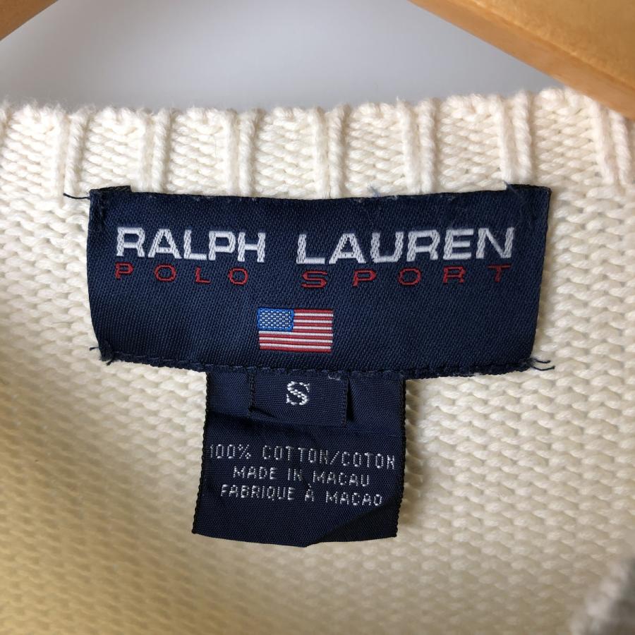 USA古着 ポロスポーツ ラルフローレン カウチンニットセーター vintage 古着 90s POLO SPORT Ralph Lauren ノルディック 雪柄 ヘビー ウール