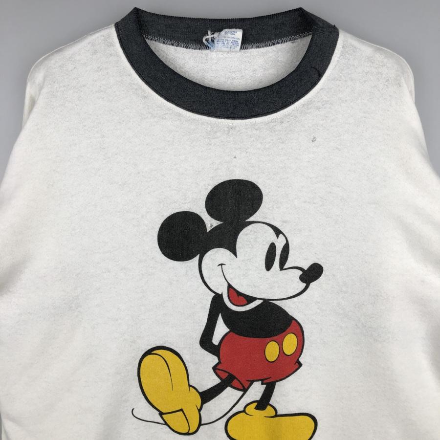 古着 80年代 ディズニー MOUSE ミッキーマウス キャラクタースウェット