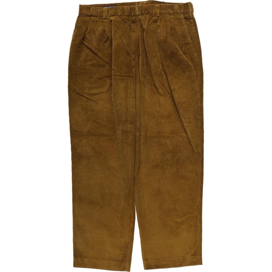 古着 90年代 ランズエンド LANDS'END ツータック コーデュロイパンツ