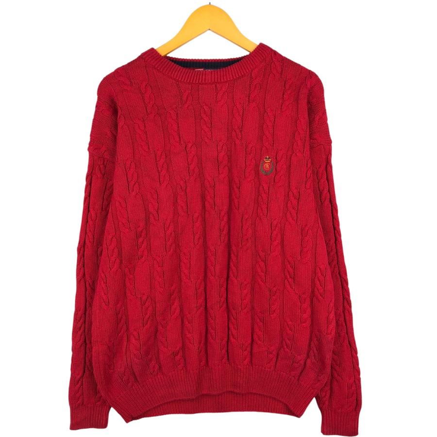 古着 ラルフローレン Ralph Lauren CHAPS チャップス ケーブル編み コットンニットセーター メンズM相当/eaa605843 古着 ラルフローレン Ralph Lauren CHAPS チャップス ケーブル編み
