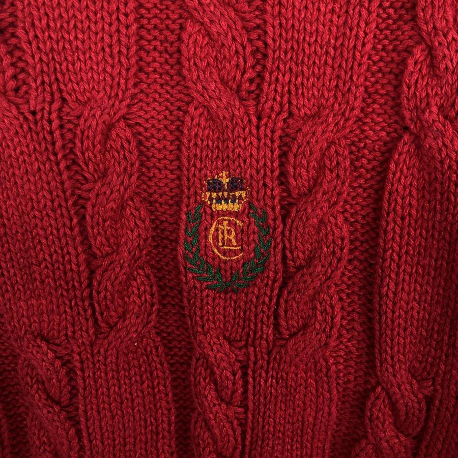 古着 ラルフローレン Ralph Lauren CHAPS チャップス ケーブル編み