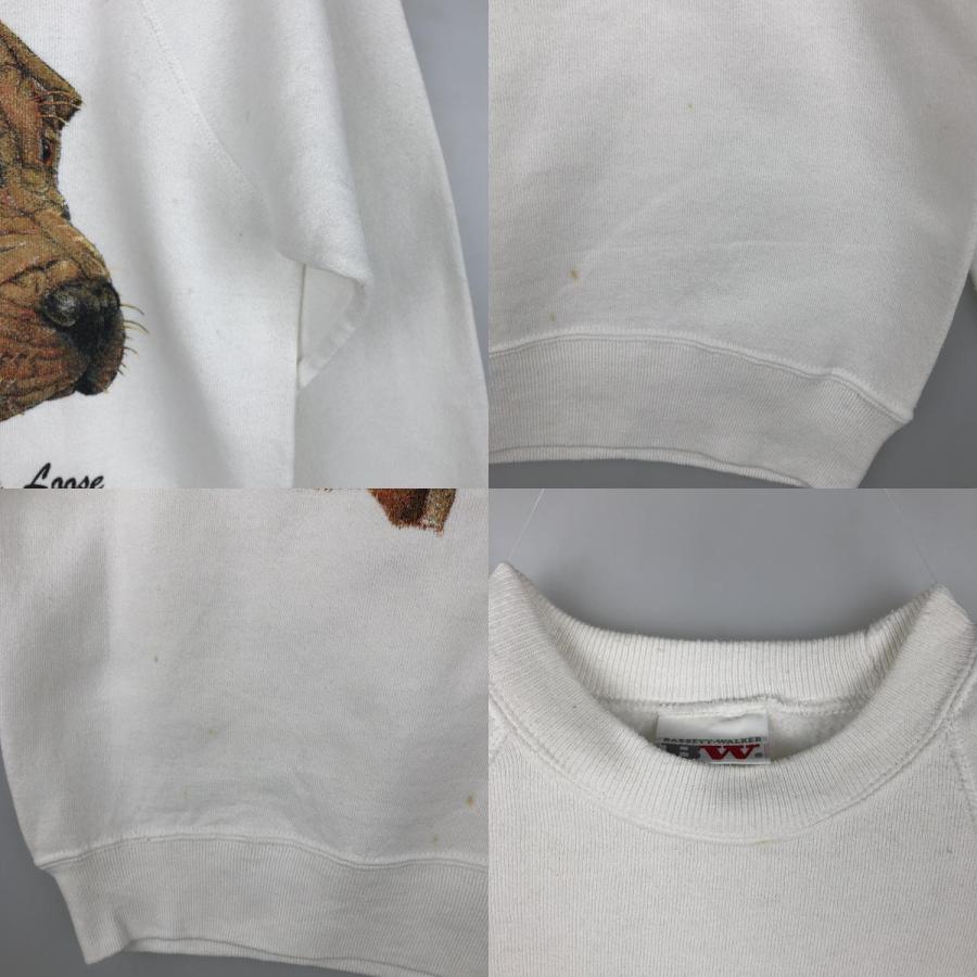 古着 80~90年代 BASSETT-WALKER シャーペイ 犬柄 アニマル スウェットシャツ トレーナー USA製 レディースS相当 ヴィンテージ /eaa605881_9