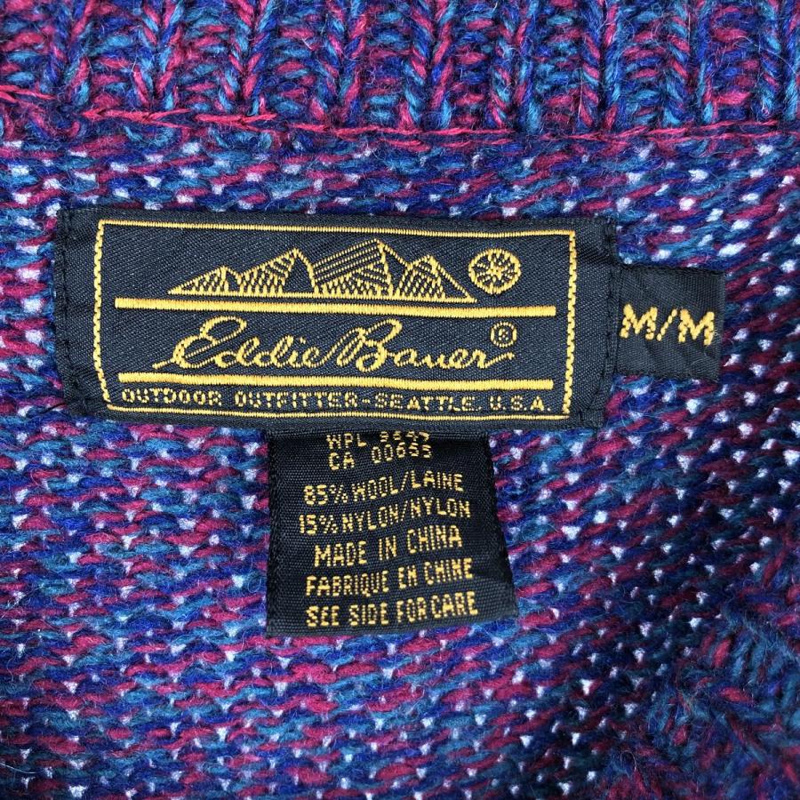 Eddie Bauer（エディーバウアー） 古着 80~90年代 黒タグ ウールニット