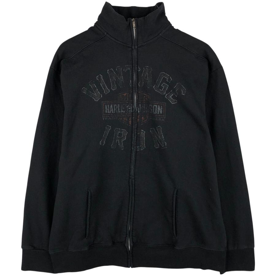 古着 ハーレーダビッドソン Harley-Davidson ハイネック フルジップ