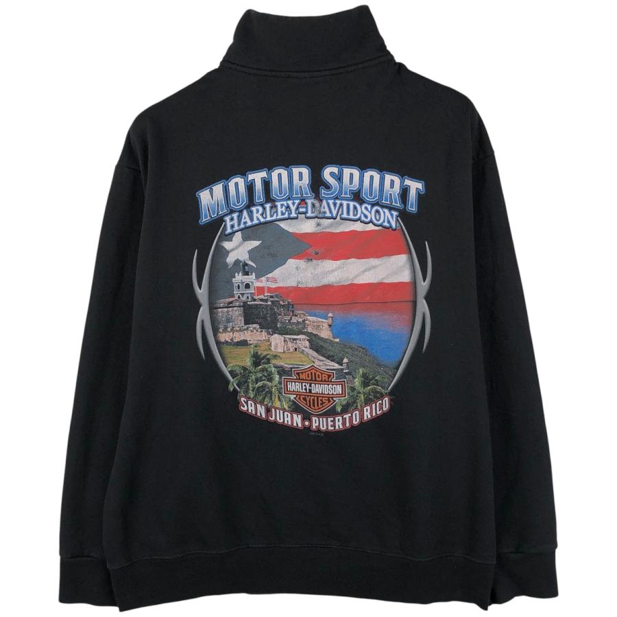 古着 ハーレーダビッドソン Harley-Davidson ハイネック フルジップ