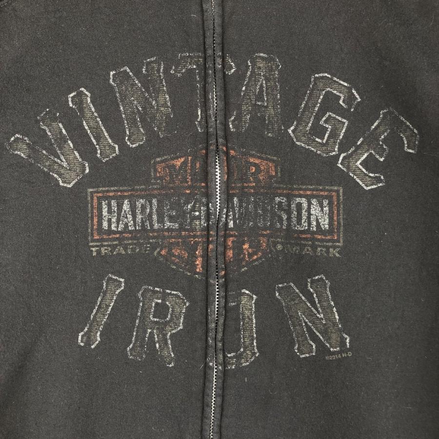 古着 ハーレーダビッドソン Harley-Davidson ハイネック フルジップ