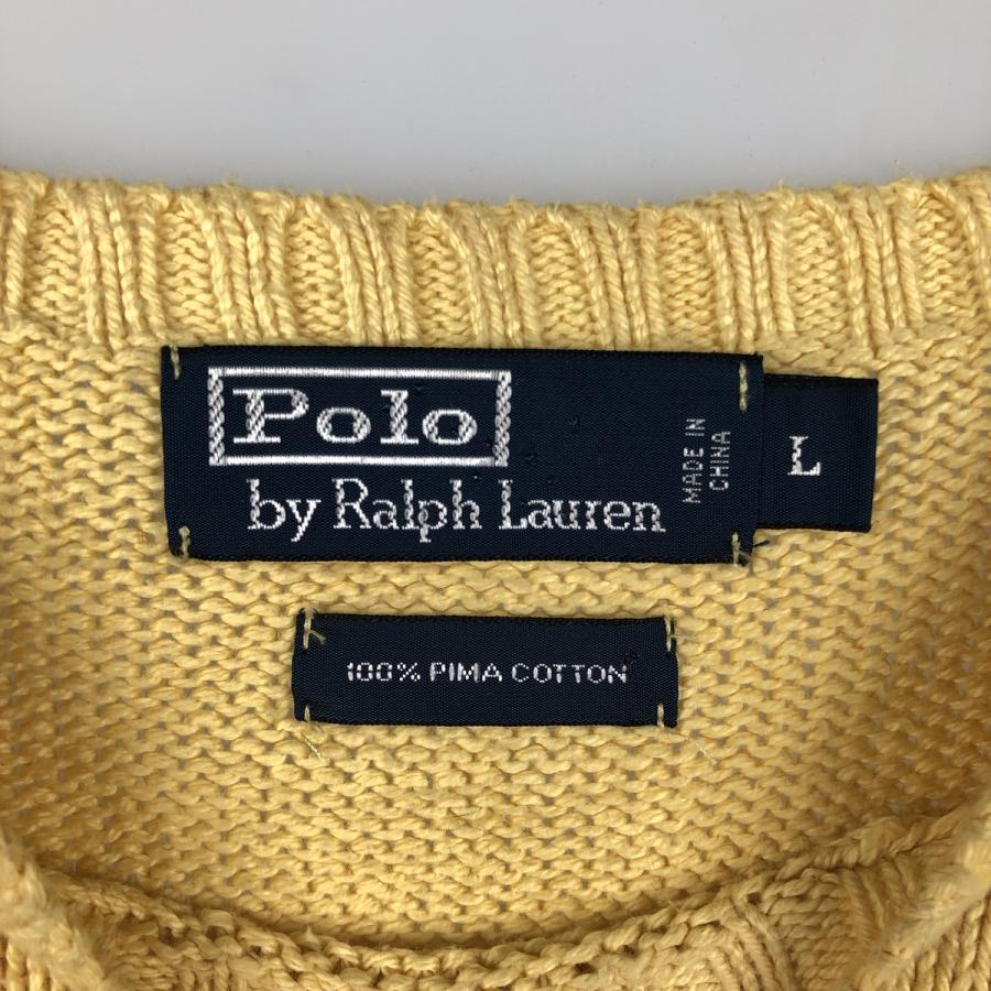 古着 ラルフローレン Ralph Lauren POLO by ピマコットンニット