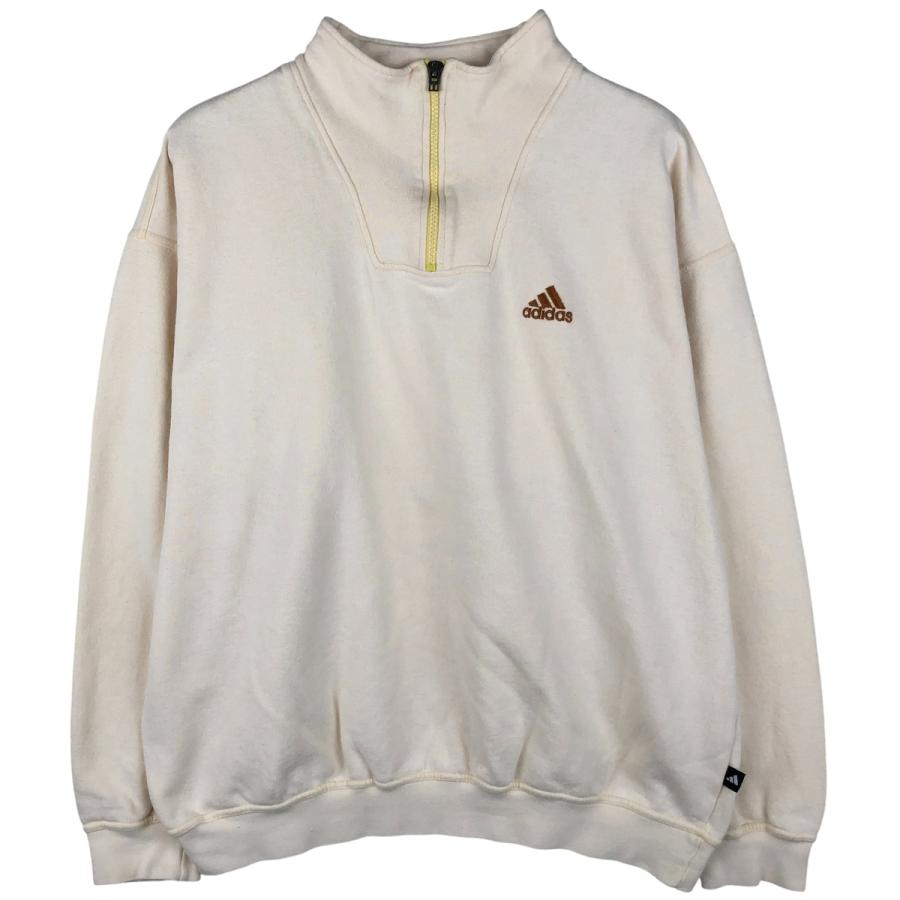 adidas（アディダス） 古着 90年代 ハーフジップスウェットシャツ 