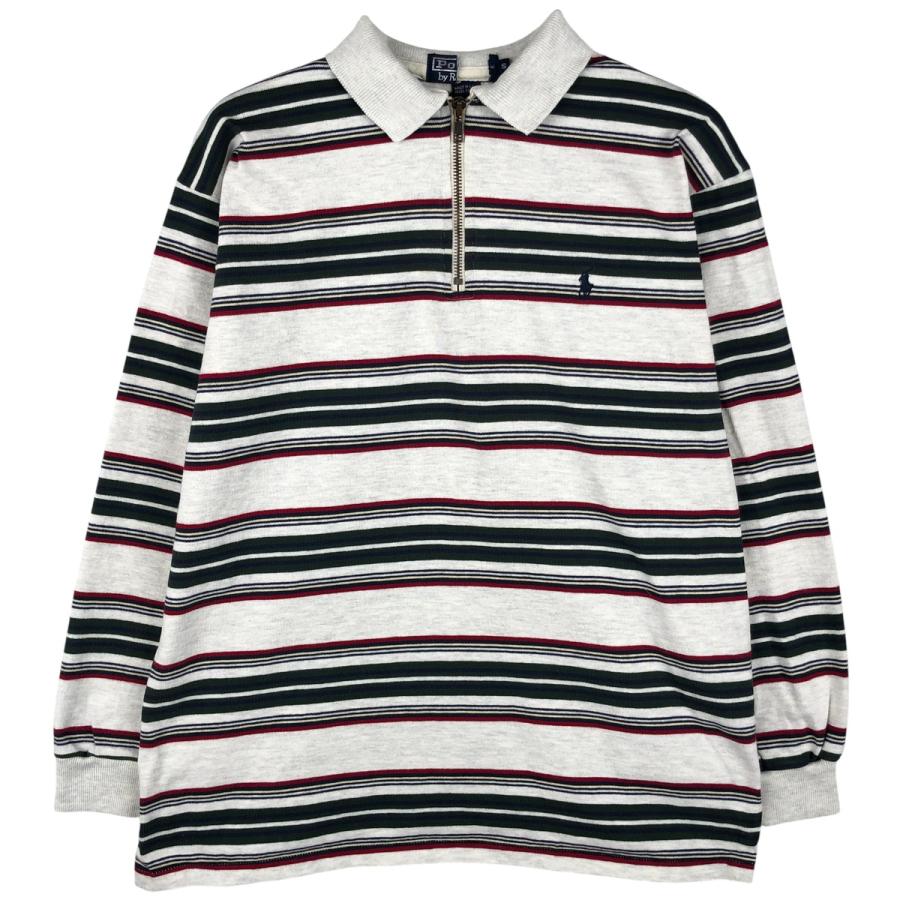 古着 90年代 ラルフローレン POLO by Ralph Lauren ボーダー柄 襟付き 