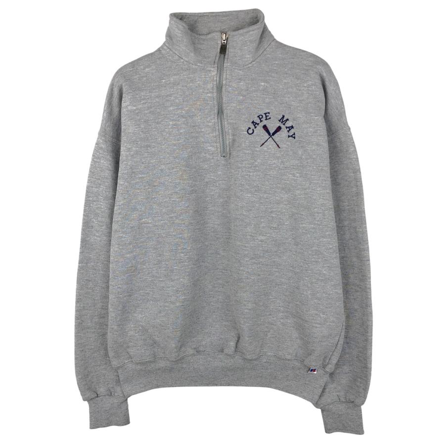 古着 90年代 ラッセル Russell ハーフジップスウェットシャツ