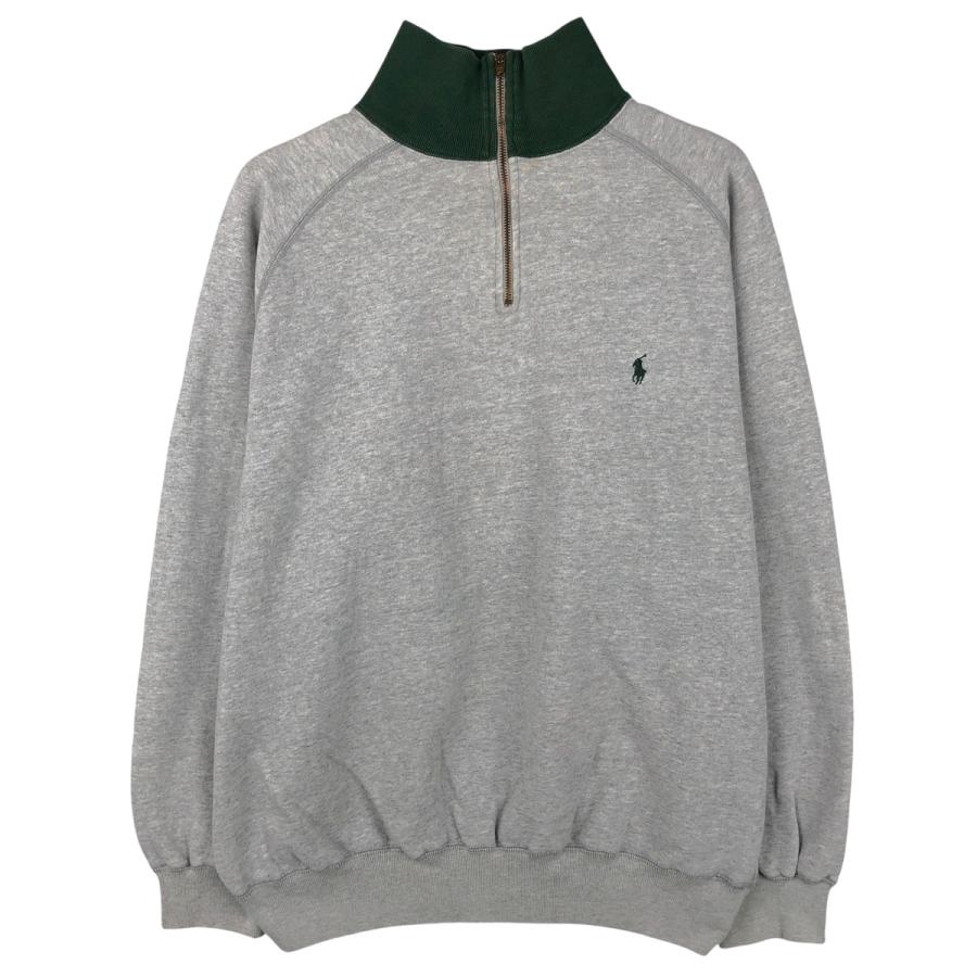 古着 ラルフローレン Ralph Lauren POLO by ハーフジップスウェット