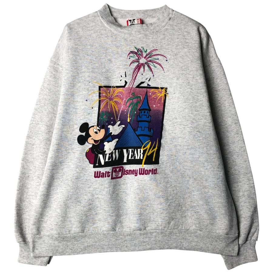 古着 90年代 DISNEY DESIGN ミッキーマウス キャラクタースウェット