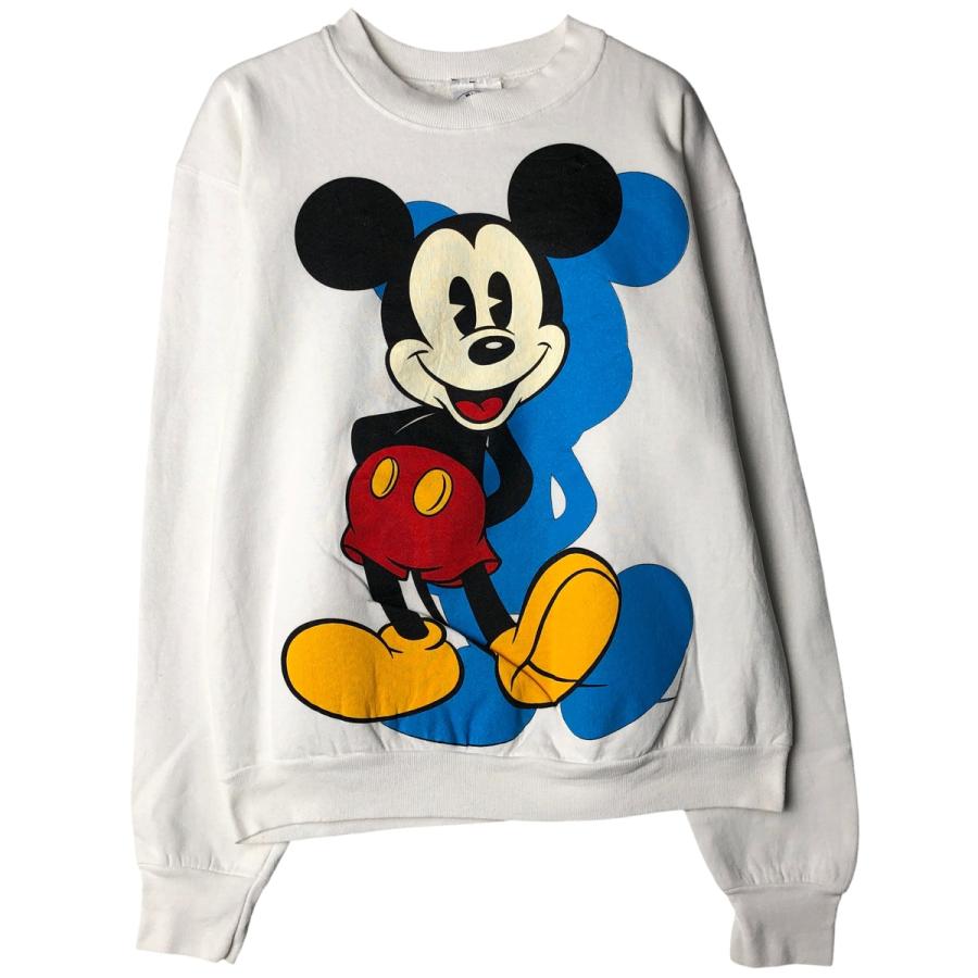 古着 90年代 MICKEY AND CO ミッキーマウス 大判プリント キャラクター