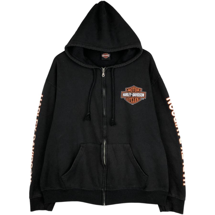 古着 ハーレーダビッドソン Harley-Davidson フルジップスウェット