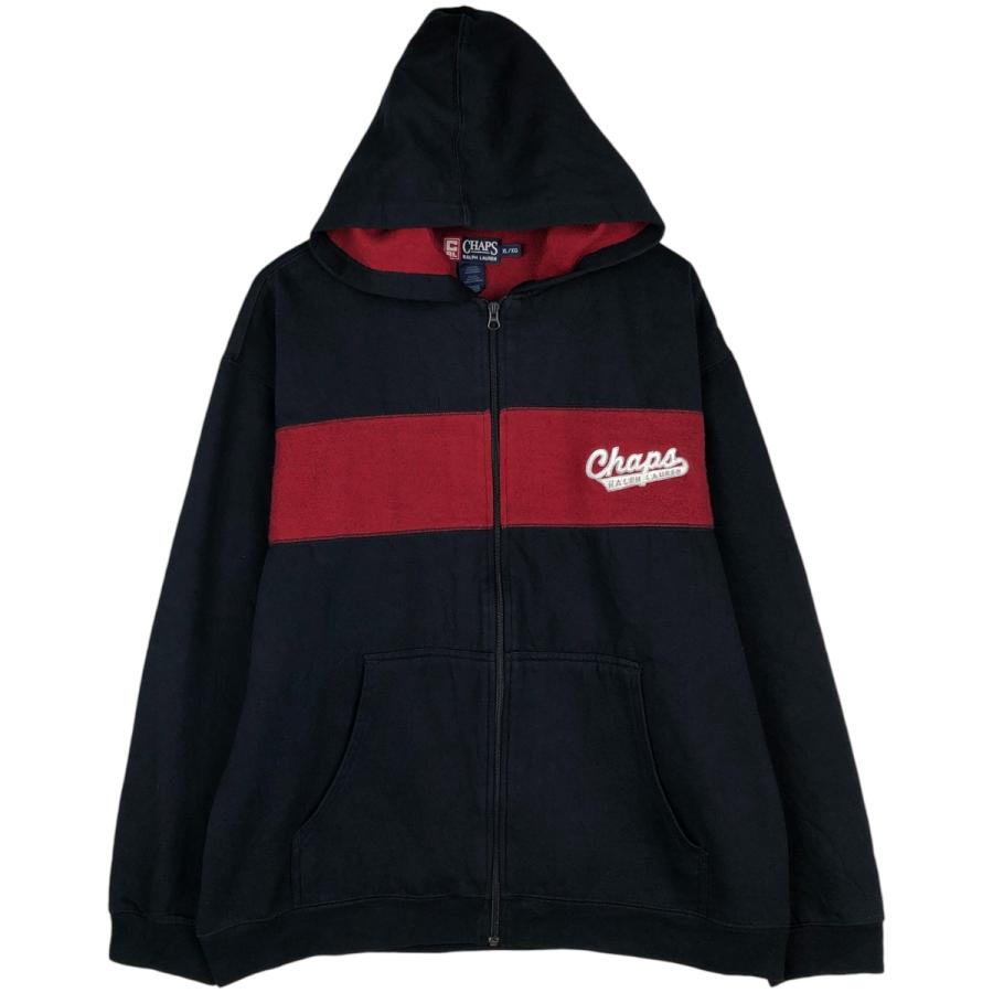 古着 ラルフローレン Ralph Lauren CHAPS チャップス スウェットフルジップパーカー メンズXL相当/eaa606097 古着 ラルフローレン Ralph Lauren CHAPS チャップス スウェット