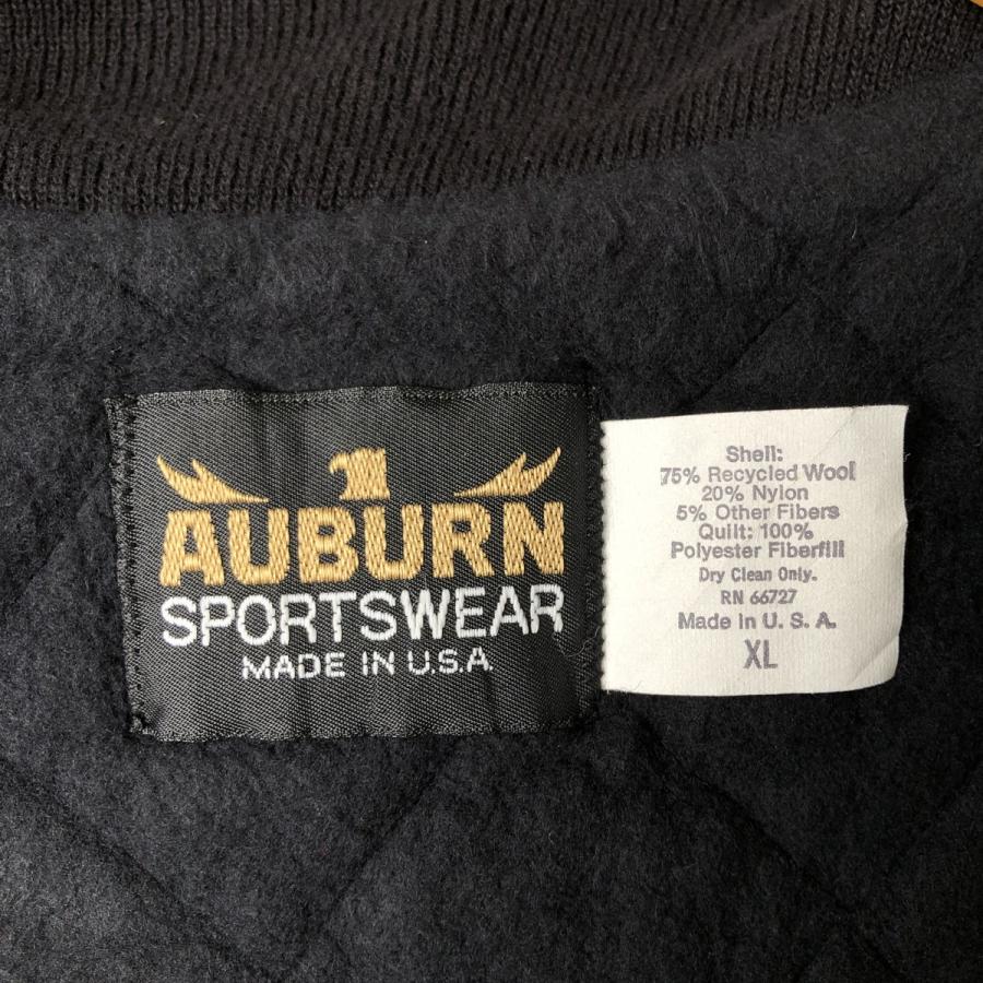 古着 90年代 AUBURN SPORTSWEAR 中綿入り ウールスタジャン アワード