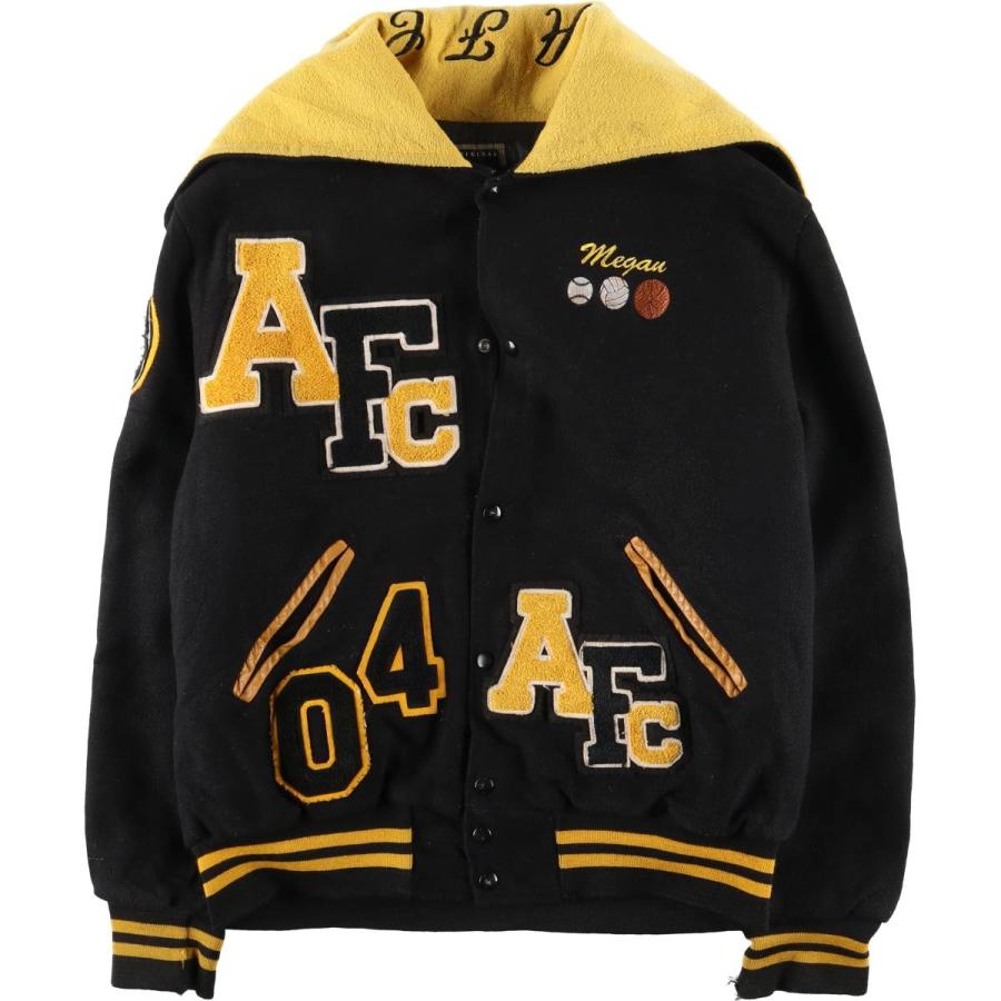 古着 90~00年代 HOLLOWAY カレッジ セーラーカラー フード付き 中綿