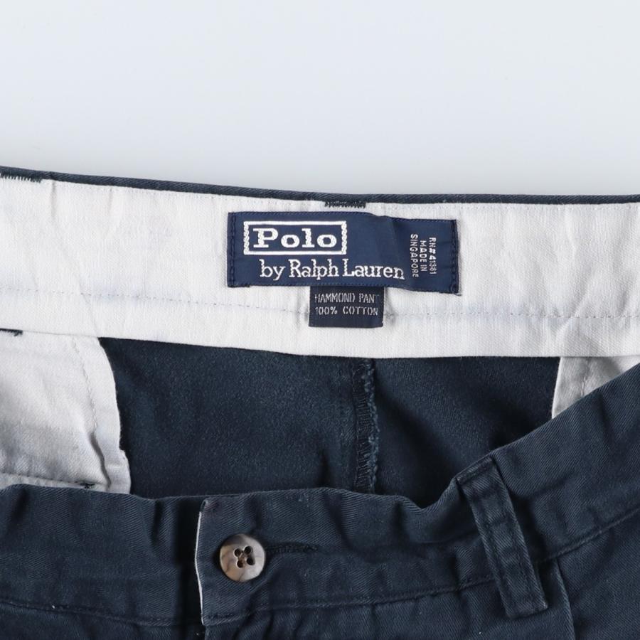 古着 ラルフローレン Ralph Lauren POLO by ツータック チノパンツ