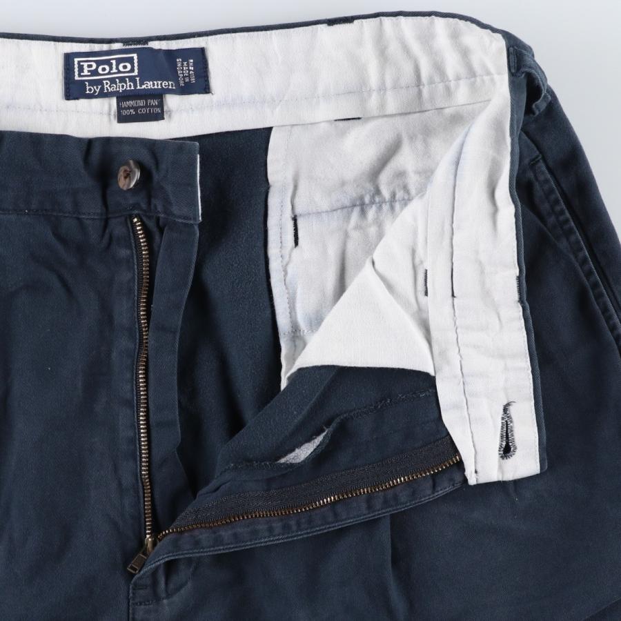 古着 ラルフローレン Ralph Lauren POLO by ツータック チノパンツ