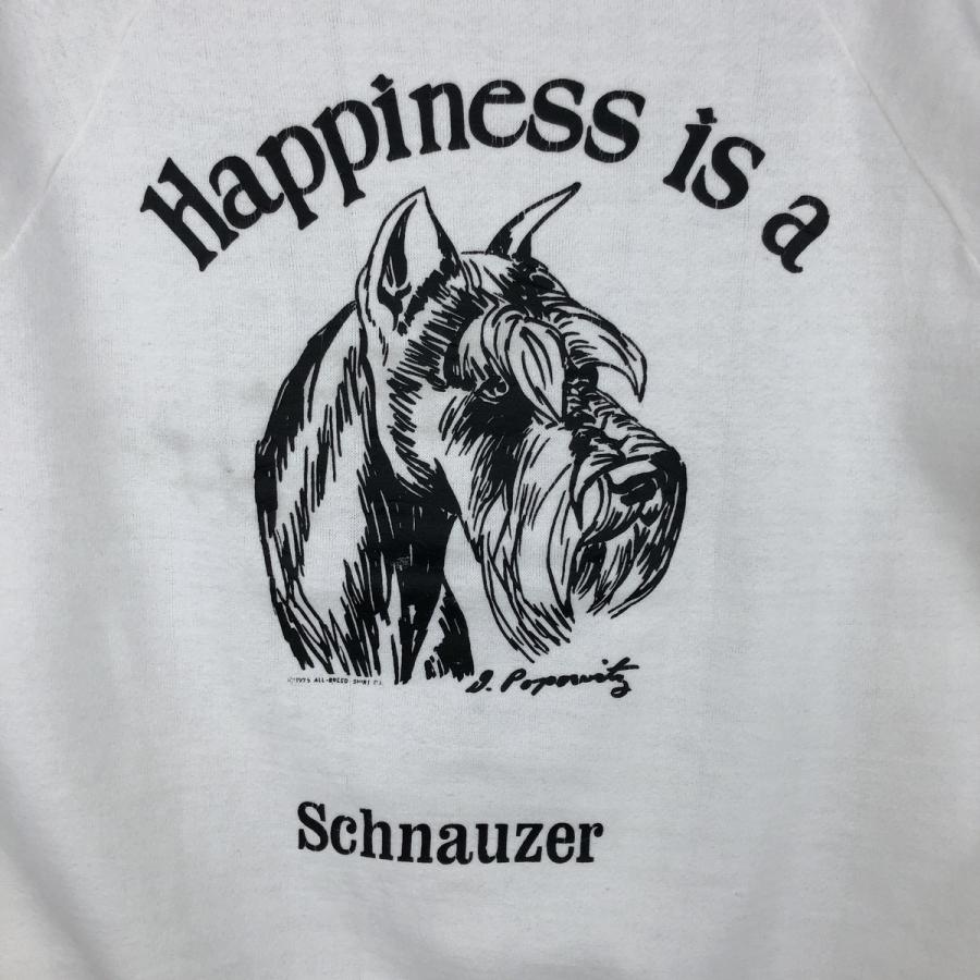 古着 70年代 SCHNAUZER シュナウザー 犬柄 アニマル スウェットシャツ トレーナー レディースS相当 ヴィンテージ /eaa606232_5