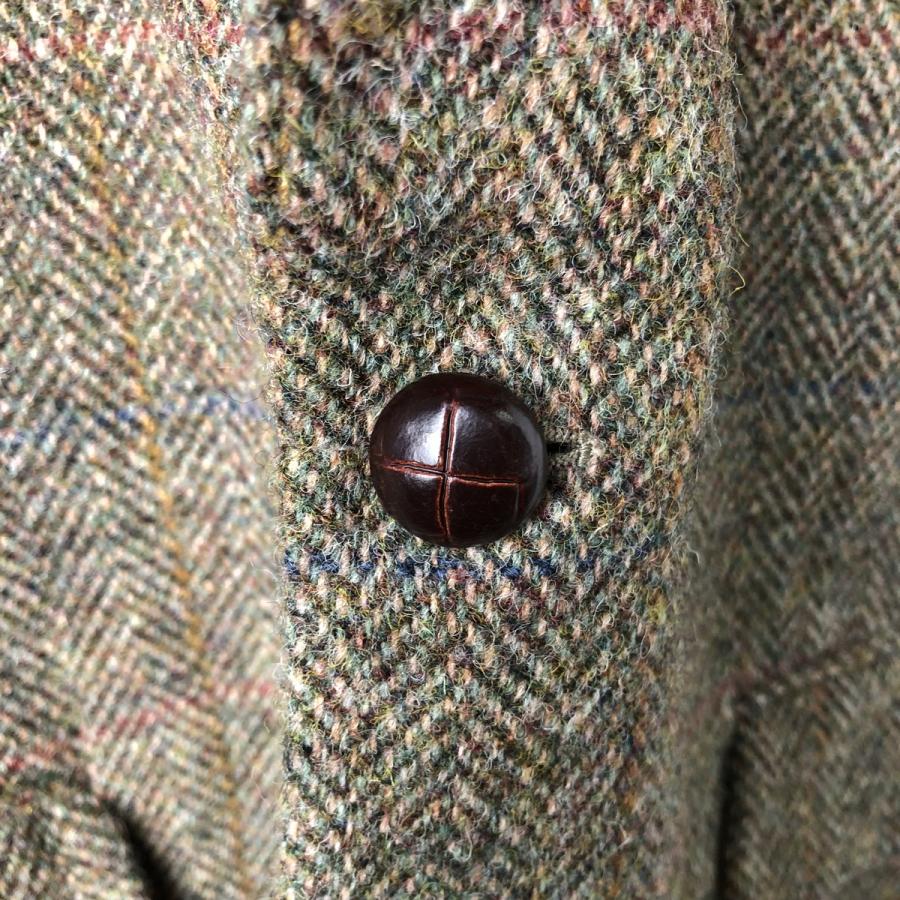 HARRIS TWEED（ハリスツイード） 古着 90年代 チェック柄 ヘリンボーン