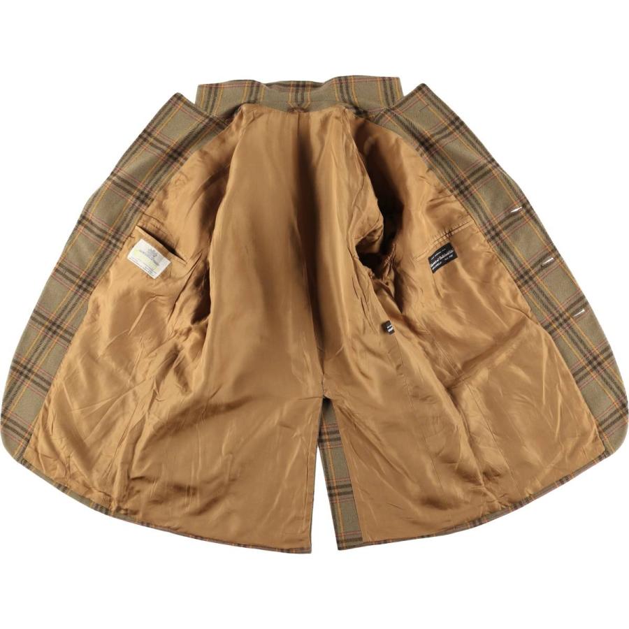 Aquascutum（アクアスキュータム） 古着 チェック柄 ウールテーラード