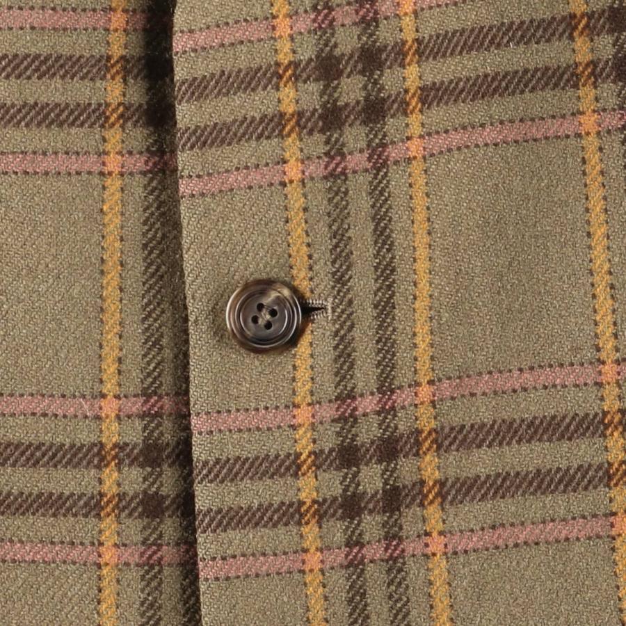 Aquascutum（アクアスキュータム） 古着 チェック柄 ウールテーラード