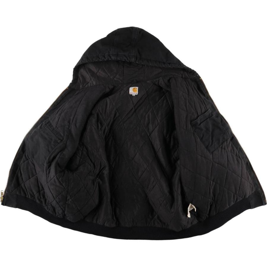 USA製　carhartt アクティブジャケット 黒　XL 値下げ交渉⭕️ Carhartt（カーハート） 古着 アクティブジャケット 中綿入り ダック