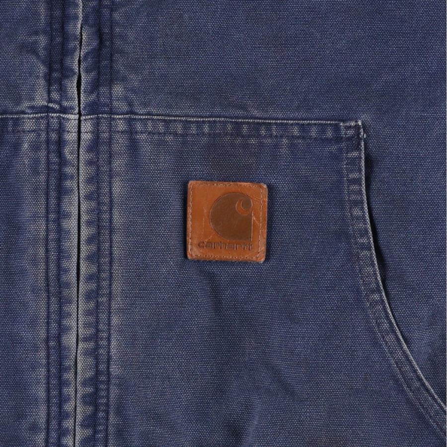 古着 ビッグサイズ カーハート Carhartt アクティブジャケット 中綿入り ダックフルジップパーカー メンズXXXL相当/eaa606447 Carhartt（カーハート） 古着 ビッグサイズ アクティブジャケット 中綿