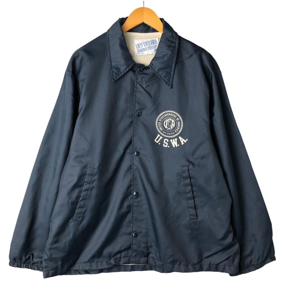 usa製コーチジャケット 古着 80~90年代 UPSTREAM コーチジャケット USA製 メンズXL相当