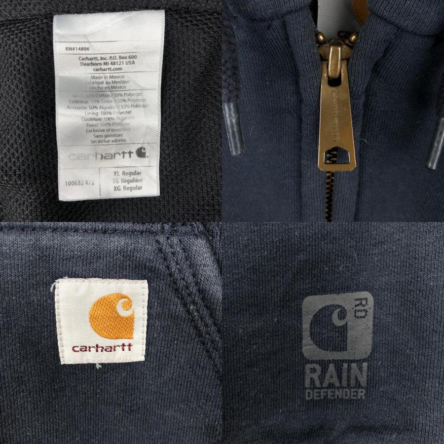 Carhartt（カーハート） 古着 スウェットフルジップパーカー メンズXL