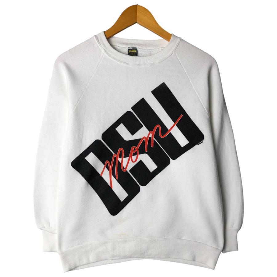 JERZEES(ジャージーズ) 80S USA製 カレッジプリントラグランスウェット Goldy Gopher ゴールデン ゴーファーズ マスコット 霜降りグレー メンズ JPN：M 【中古】【ブランド古着バズストア】 古着 80年代 ラッセル Russell JERZEES ジャージーズ プリント