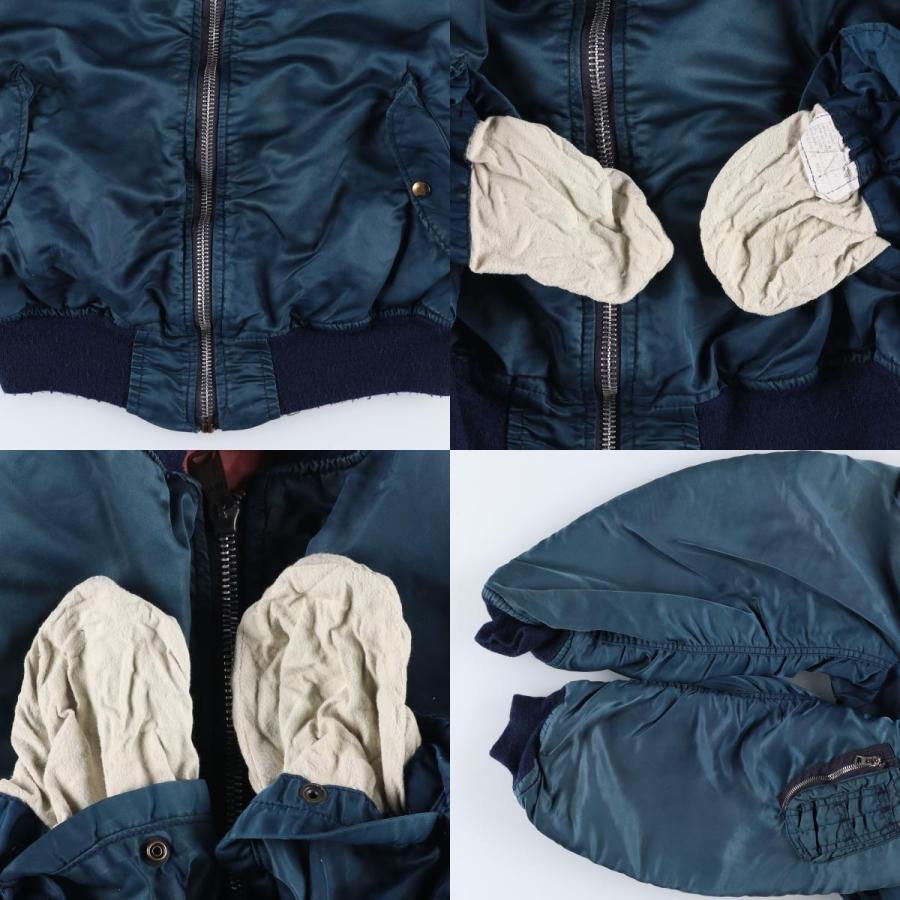 古着 民間品 アルファ ALPHA MA-1タイプ 中綿入り ミリタリー フライト