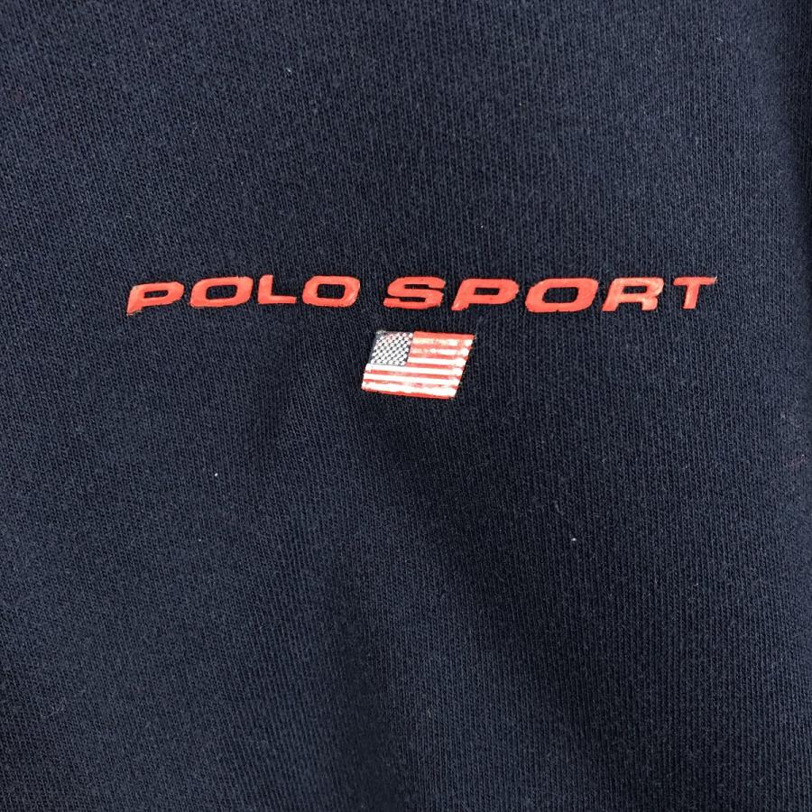 古着 90年代 ラルフローレン ポロスポーツ ハーフジップ ワンポイント