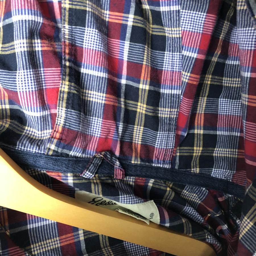 Eddie Bauer（エディーバウアー） 古着 00年代 チェック柄 ハーフ