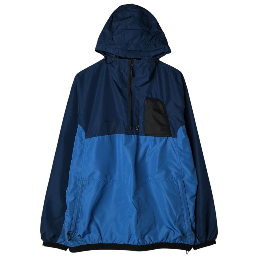 h*k様 ピッグレザーアノラックパーカー ハーフジップ 古着 Columbia（コロンビア） 古着 90~00年代 ハーフジップ アノラック