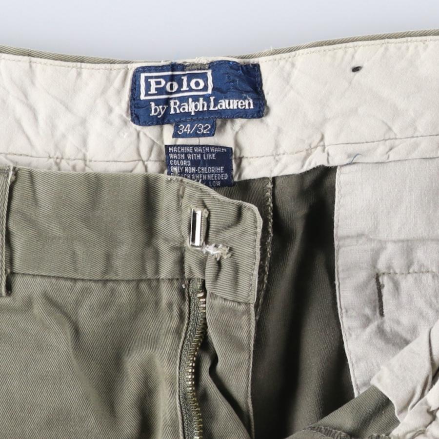 古着 ラルフローレン Ralph Lauren POLO by ツータック チノパンツ