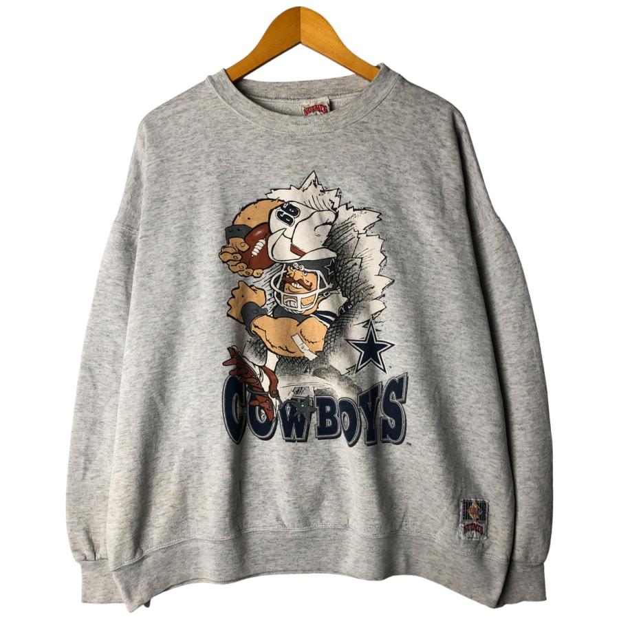 古着 90年代 ナツメグ NFL ダラスカウボーイズ プリントスウェット